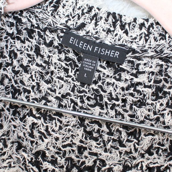 Eileen Fisher Tufted Cotton Twist Top Slit Back - Picture 4 of 8